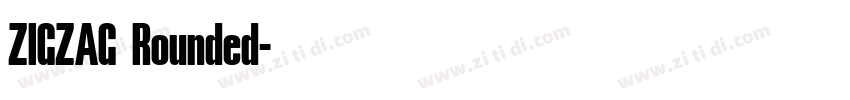 ZIGZAG Rounded字体转换